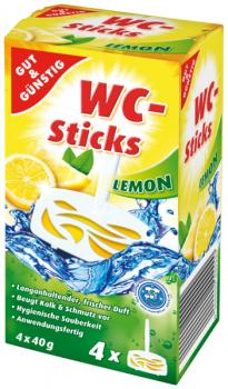 WC-Sticks Lemon Zitronenduft 4x40g G&G