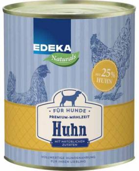 Naturals Huhn Premium Mahlzeit Dog/Hunde Futter Edeka 800g Dose