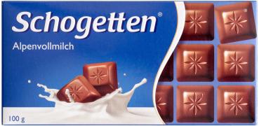 Schogetten Edel-Alpenvollmilch Tafelschokolade 100g