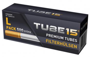 Zigaretten Hülsen Tube15  500er 15mm Filterlänge Extrem reißfest (3-fache Wicklu