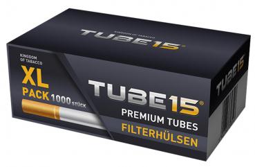 Zigaretten Hülsen Tube15  1000er 15mm Filterlänge Extrem reißfest (3-fache Wickl