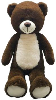 Plüsch Teddybär Dunkelbraun weiße brust XXL ca.100cm