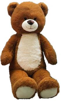 Plüsch Teddybär Hellbraun weiße brust XXL ca.100cm