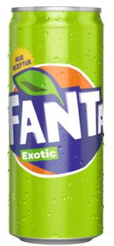 Fanta EXOTIC 330ml (DPG Einwegpfand/Pfanddose) im 24er Tray