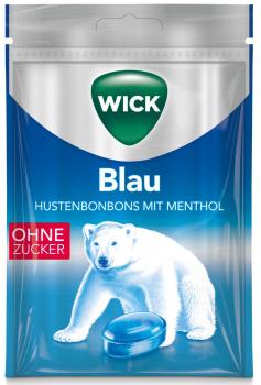 Wick Atemfrei VapoPlus Menthol Hustenbonbons zuckerfrei 72g Beutel