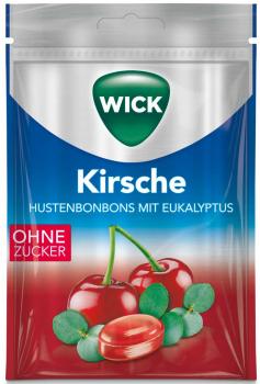 Wick Kirsche Eukalyptus Öl Kirschsaftkonzentrat Hustenbonbons zuckerfrei 72g Beu