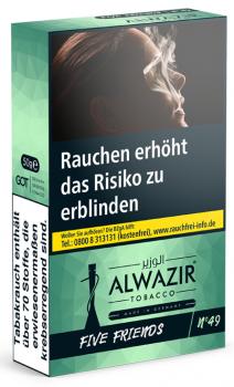 Alwazir® FIVE FRIENDS No 49 50g Schachtel - The Crew - Traube Zitrone Wassermelo