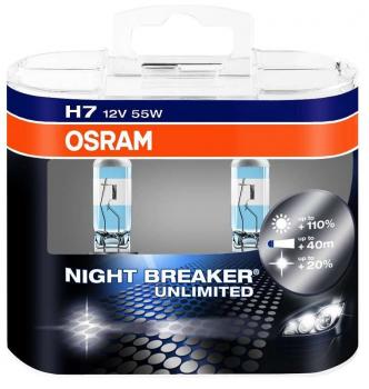 Osram H7 12V Night Breaker "UNLIMITED" PX26d1 55W  Duo Box