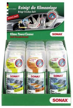 Sonax Klima Power Cleaner 4-Düfe Apple-fresh,Green Lemon, Tropical Sun 100ml Spr