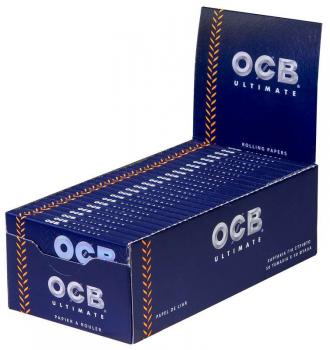 OCB Ultimate kurz Single Wide Paper Extra dünn&lang(100% Hanf)a50 Blatt 50Heftch