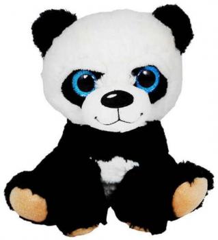 Plüsch Panda sitzend mit großen Glitzeraugen ca.20cm