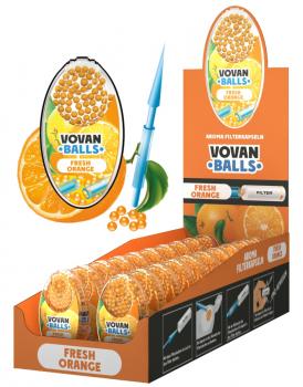 FRESH ORANGE Aromakapseln Vovan Packung mit 100 Kapseln für Zigaretten, Zigarill