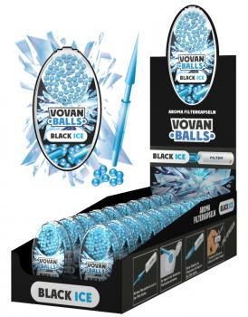 BLACK ICE Aromakapseln Vovan Packung mit 100 Kapseln für Zigaretten, Zigarillos