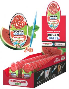 WATERMELON MINT Aromakapseln Vovan Packung mit 100 Kapseln für Zigaretten, Zigar