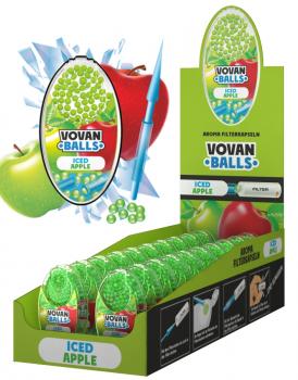 ICED APPLE Aromakapseln Vovan Packung mit 100 Kapseln für Zigaretten, Zigarillos