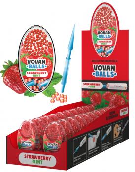 STRAWBERRY MINT Aromakapseln Vovan Packung mit 100 Kapseln für Zigaretten, Zigar